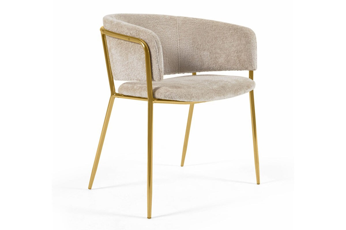 Como Karlo Armchair - Modern Accent Chair for Living Room, Bedroom & Office - Stylish Upholstered Lounge Chair with Wooden Legs - Perfect for Relaxing, Reading & Decorating Your Home
