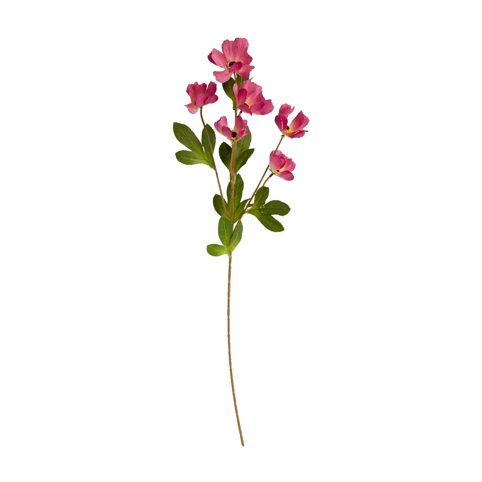 Artificial Pink Wild Poppy Flowers Stem 60cm - Realistic Silk Fake Flowers for Home Decor, Wedding Centerpieces, and DIY Crafts