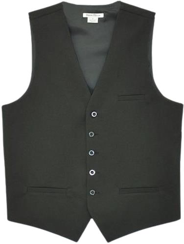 Daniel Ellissa Waiter Vest VW01 - Black Waiter Uniform for Restaurant Staff & Catering Service - Perfect for Waiters, Bartenders, and Hospitality Professionals