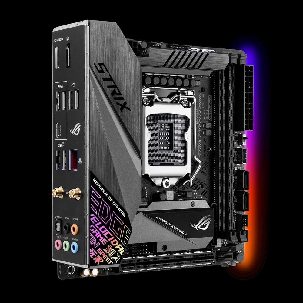 ASUS ROG STRIX Z390-I Gaming Motherboard - Mini ITX (LGA 1151) for Intel 9th/8th Gen CPUs, DDR4 4400MHz, Dual M.2, WiFi, 3-Year Warranty - Perfect for Compact Gaming PC Builds & eSports Enthusiasts