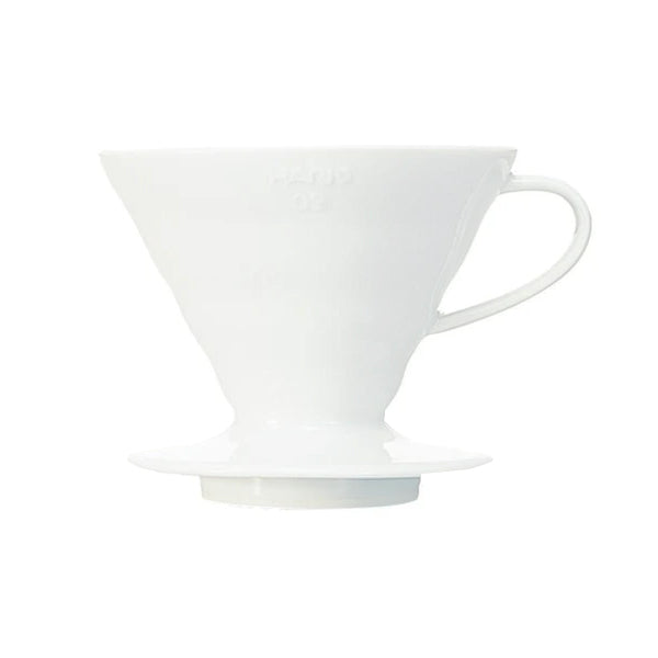 Hario V60 Ceramic Coffee Dripper - Premium Pour Over Coffee Maker for Home Brewing, Perfect for Single Cup or Small Batch Coffee Lovers - Ideal for Morning Brews, Office Use & Camping Trips