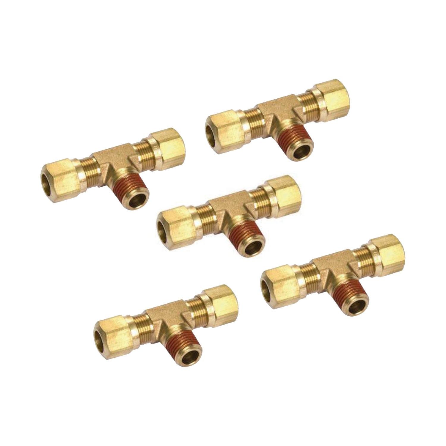 Fortpro Air Brake NTA Compression Fitting Male Branch Tee - 1/2