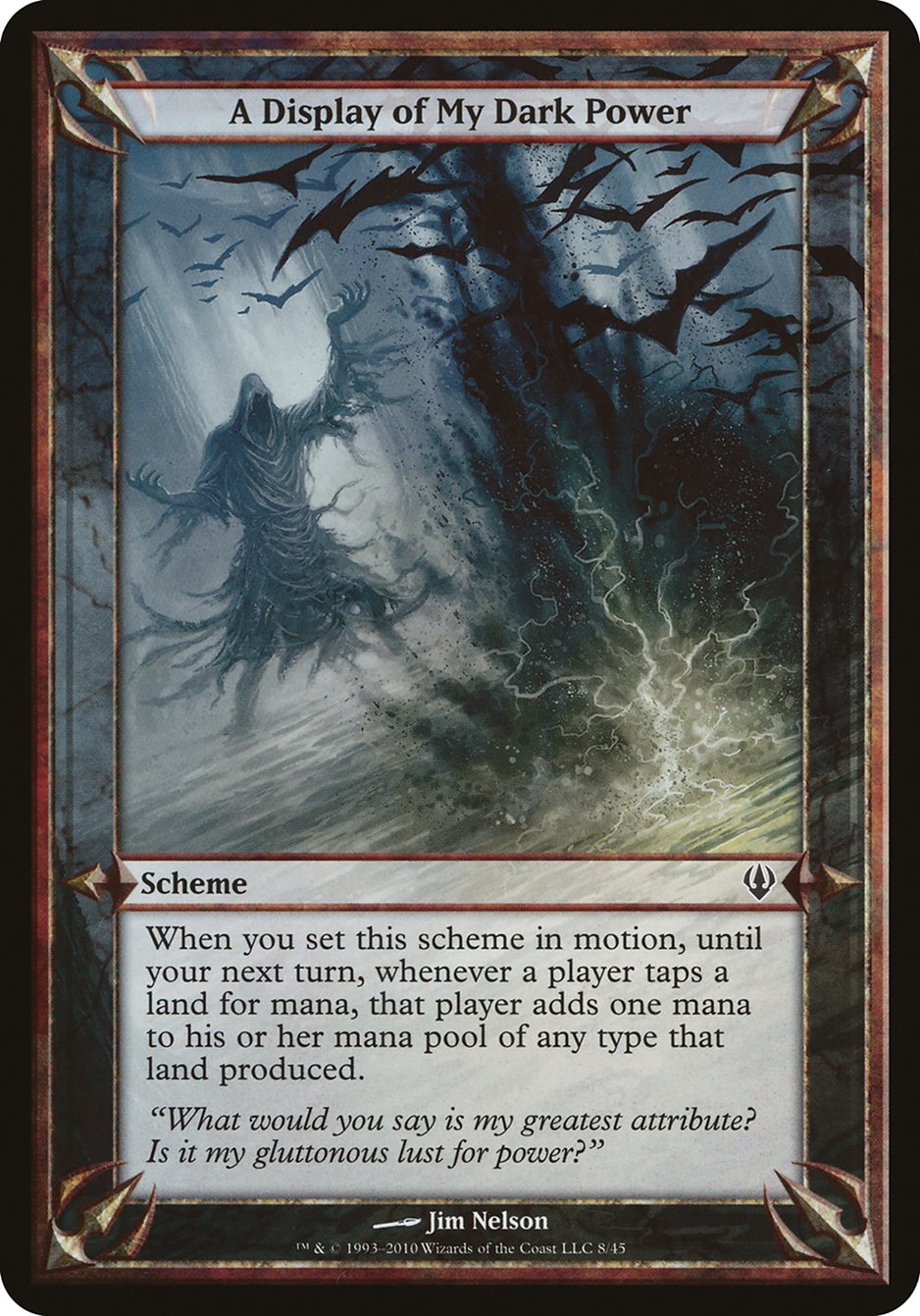 Dark Power Archenemy Schemes - Epic Villain Strategy Cards for Magic: The Gathering MTG Game Night