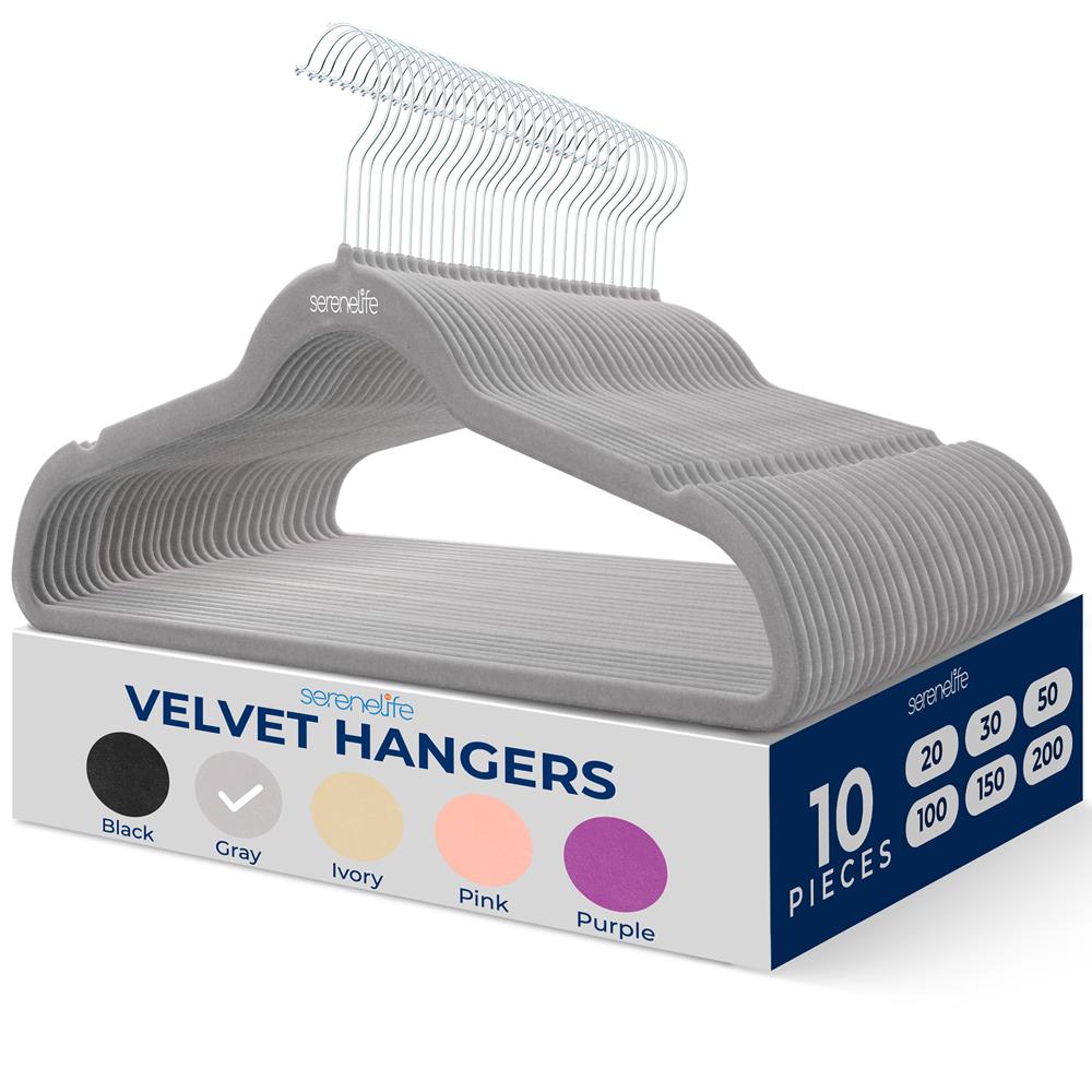 Non-Slip Velvet Clothes Hangers - Space Saving, No More Slipping - Perfect for Closet, Wardrobe, and Travel Organization