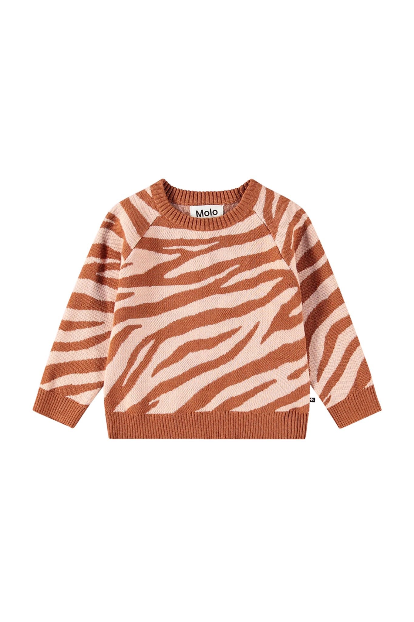 Gilby Zebra Knit Jumper for Toddler Girls - Soft & Comfortable Animal Print Sweater - Perfect for Playdates, Preschool & Family Photos