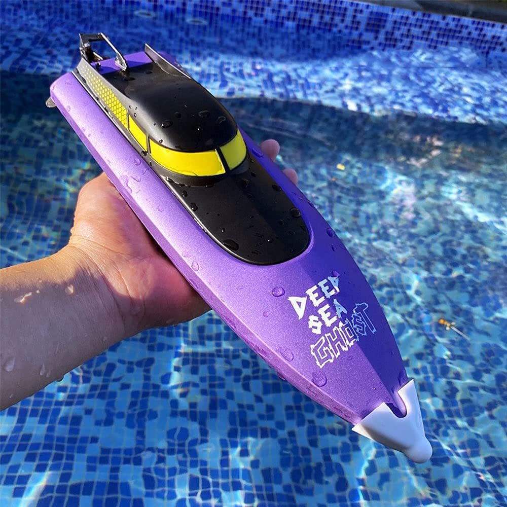 2.4G Wireless High-Speed Remote Control Boat - 25KM/H RC Racing Boat with Water-Cooled System & Low-Power Alarm - Electric Toy Yacht for Adults & Kids - Perfect for Pool, Lake & Beach Summer Fun