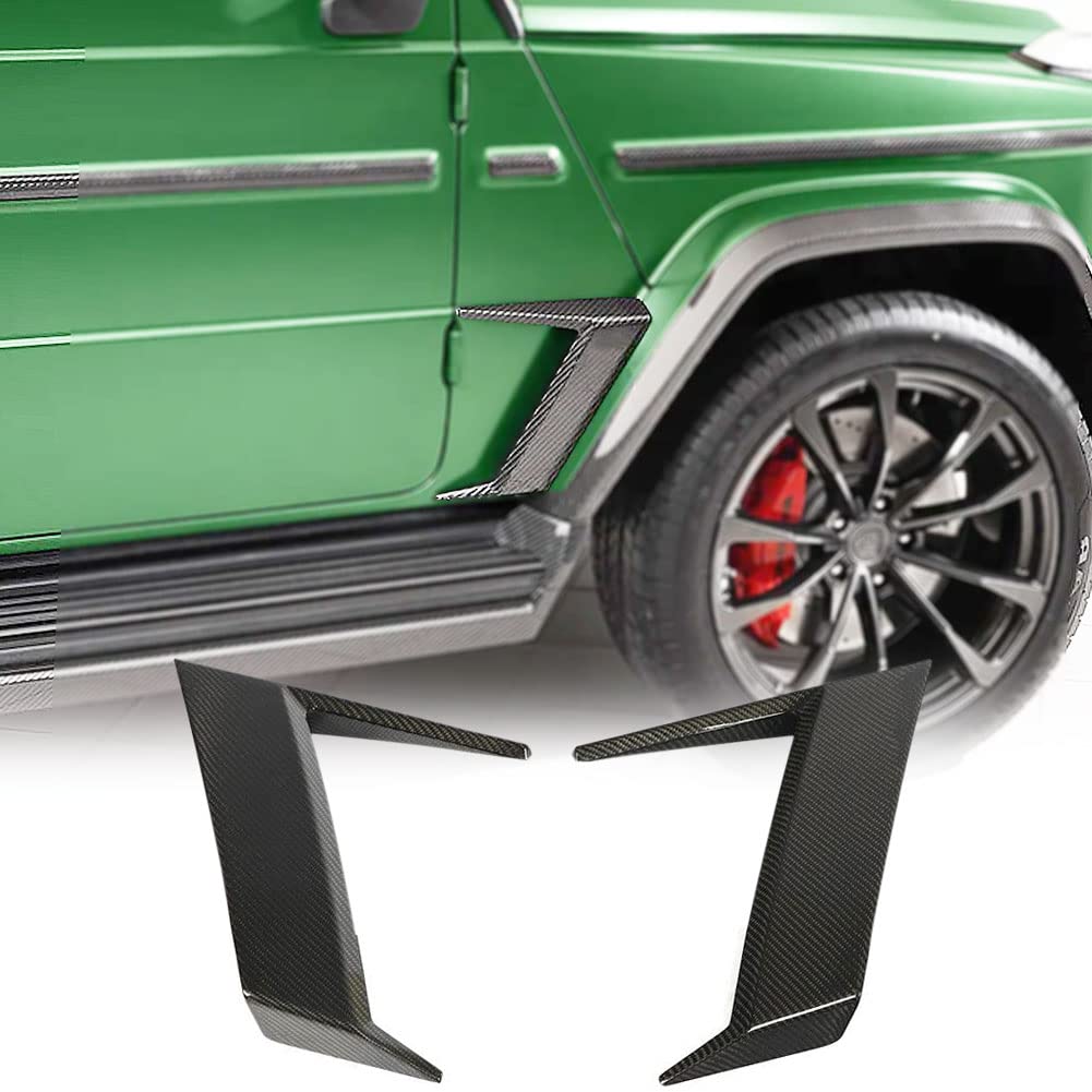 Carbon Fiber Side Fender Vent for Mercedes Benz G Class W463 G500 G550 G63 AMG (2019-2020) - Front Air Intake Scoop Cover Trim - Factory Outlet - Upgrade Your Ride for Off-Road & Street Performance