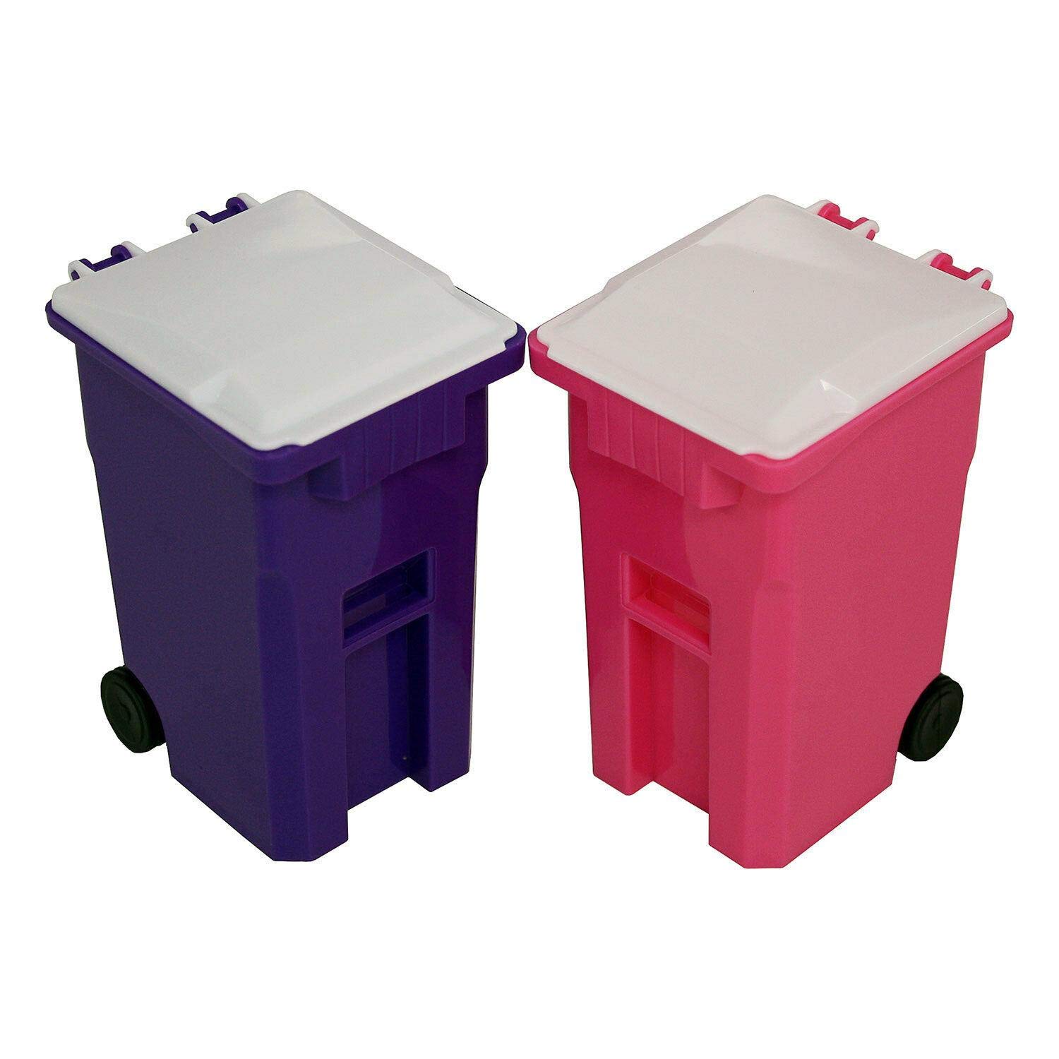 Pink & Purple Desk Pencil Cup Holder - Stylish Pen Organizer with Storage Box for Office, School & Home Workspace Accessories | Perfect Desktop Organizer for Pencils, Pens & Stationery
