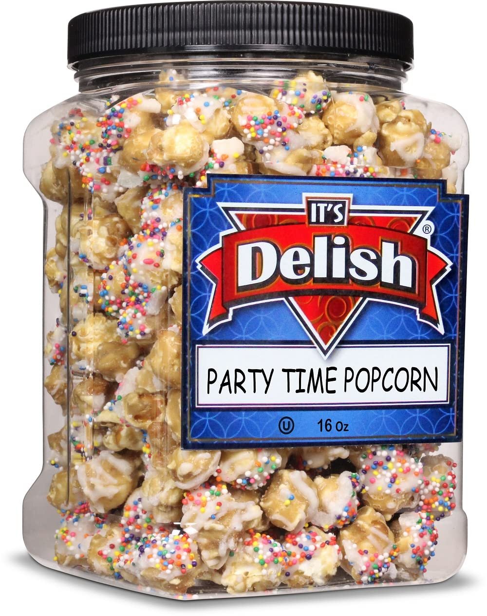 Caramel Popcorn 16oz - Sweet & Crunchy Party Snack for Movie Nights, Birthdays & Family Gatherings