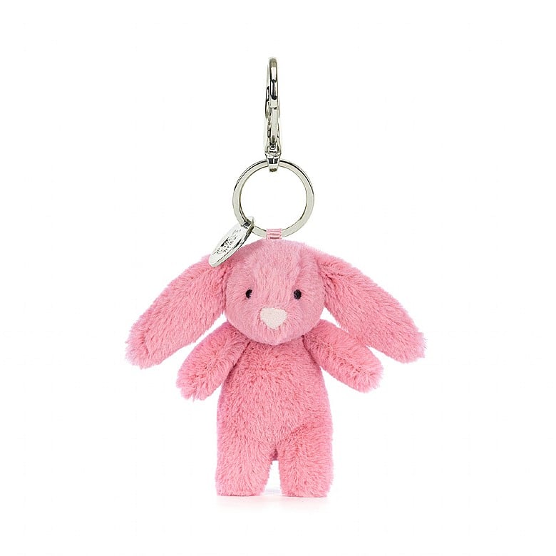 Cute Pink Bunny Bag Charm - Adorable Plush Keychain for Handbags, Backpacks & Keys | Perfect Gift for Girls, Women & Easter Celebrations