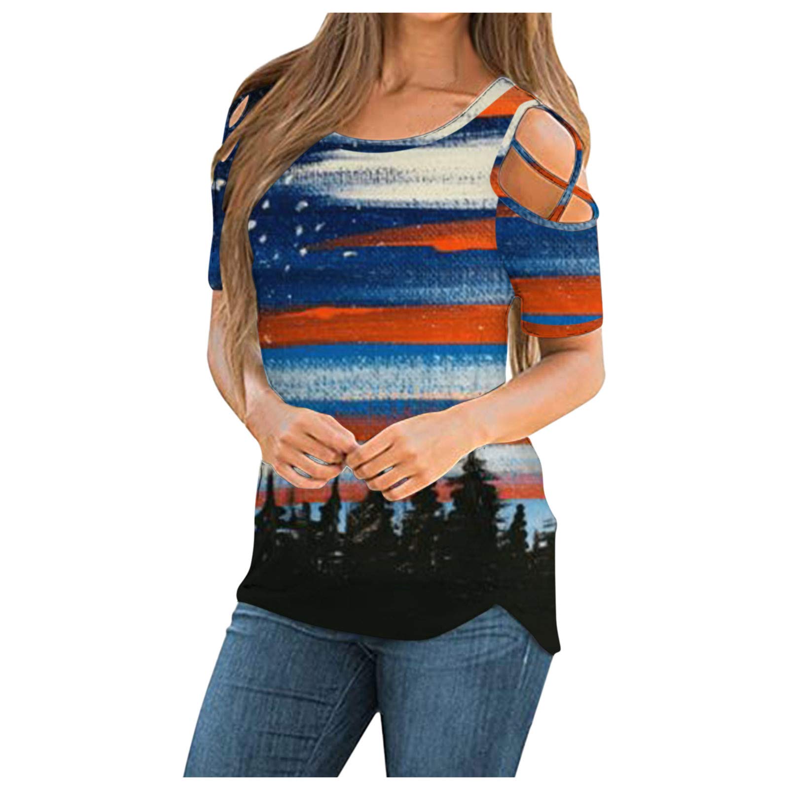 AOKASII Women's Long Sleeve Casual T-Shirts & Blouses with Pocket - Comfortable Tunic Tops for Everyday Wear - Perfect for Work, Office, and Casual Outings