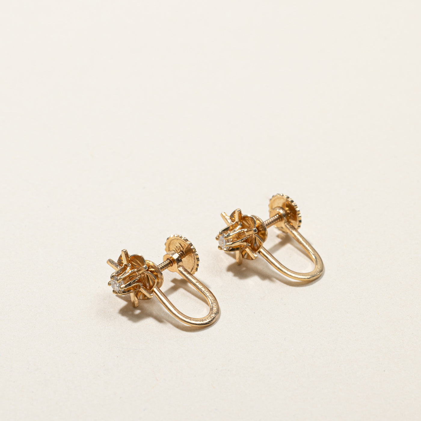 0.06ctw Diamond Claw Set Earrings for Women - Elegant Stud Earrings for Daily Wear, Parties & Special Occasions