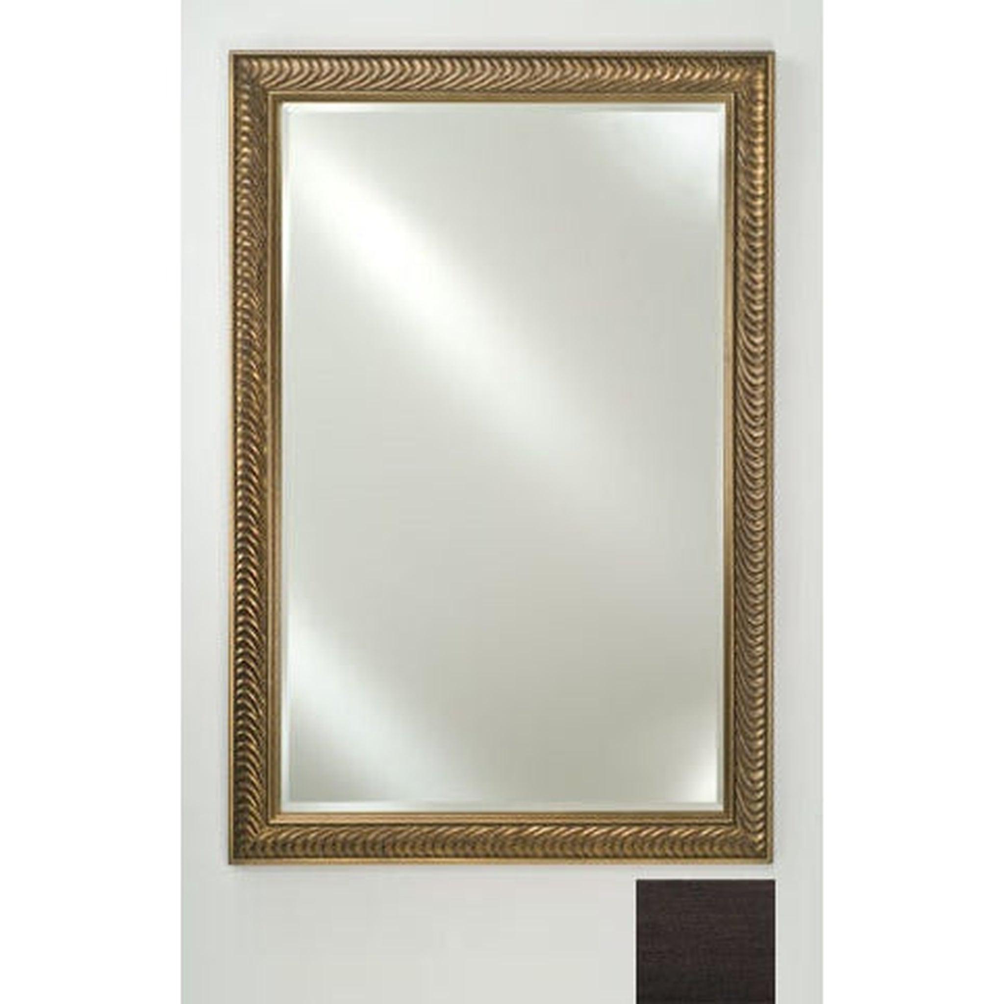 Afina Signature 20x26 Inch Beveled Edge Framed Mirror - Elegant Tribeca Espresso Finish for Bathroom, Bedroom & Entryway Decor