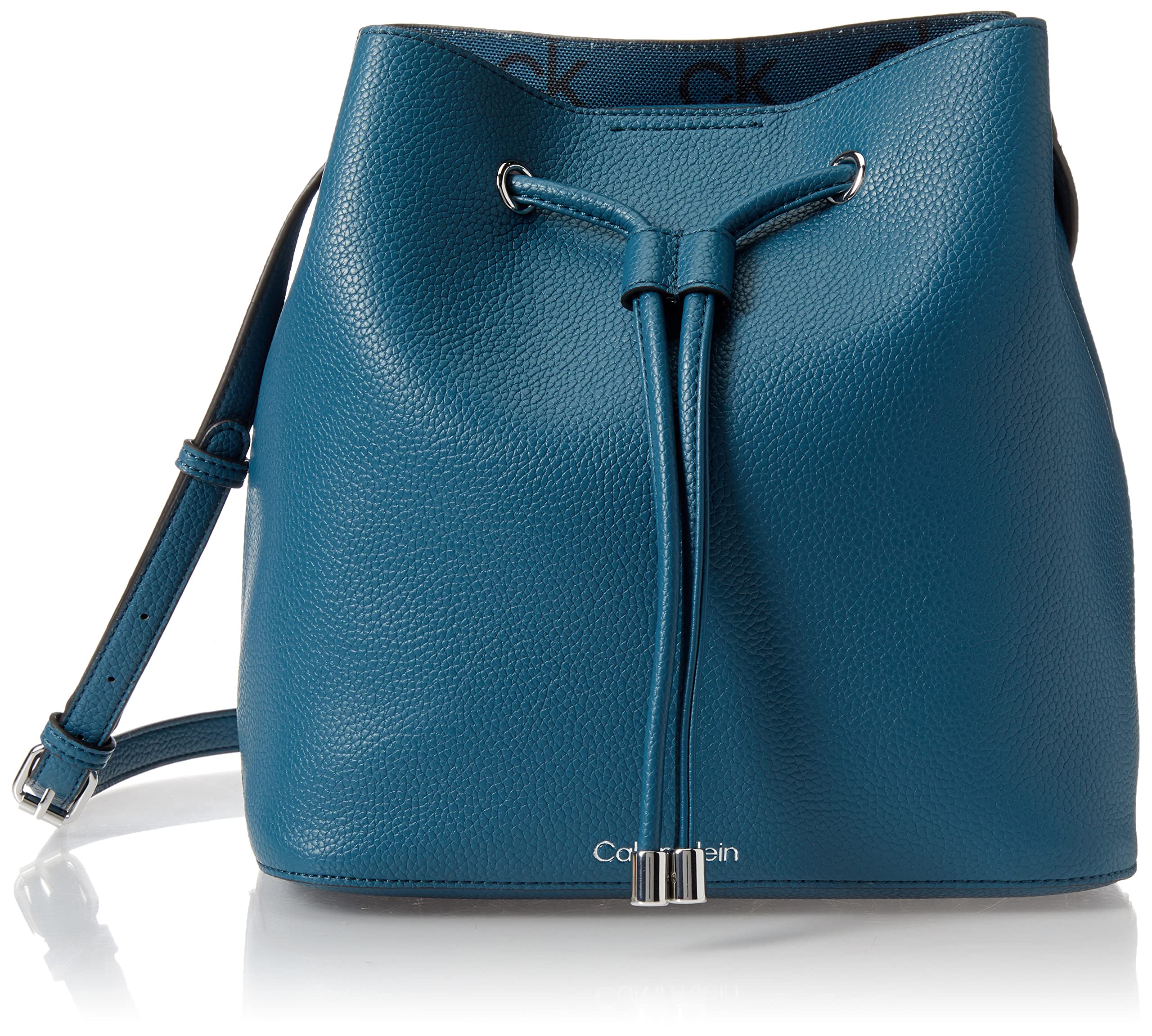 Calvin Klein Women's Gabrianna Novelty Bucket Shoulder Bag - Fashionable Leather Crossbody Purse for Work, Travel & Everyday Use