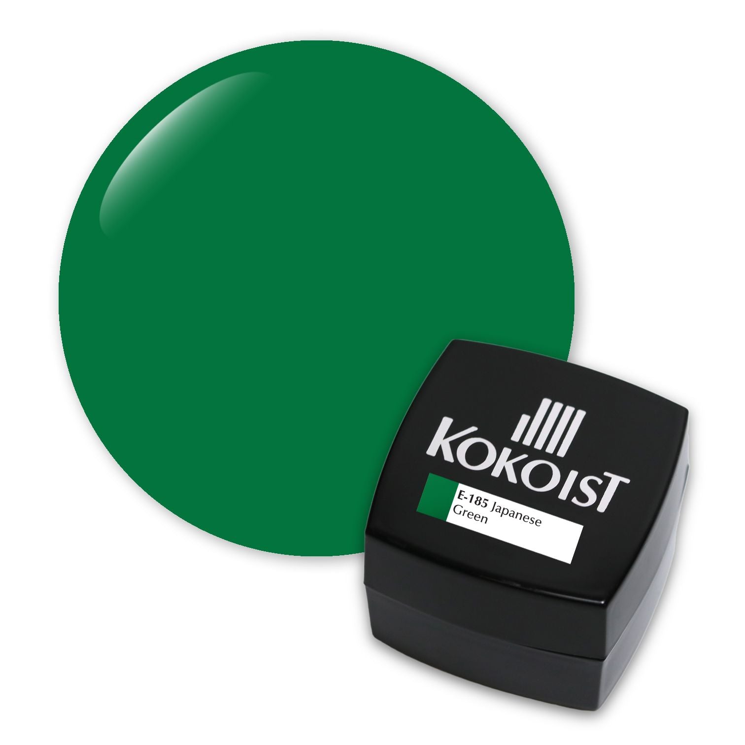 Kokoist E 185 Japanese Green Nail Gel Polish - Premium Long-Lasting Vegan Gel for Manicures & Nail Art | Perfect for Salon Professionals & DIY Home Nail Care
