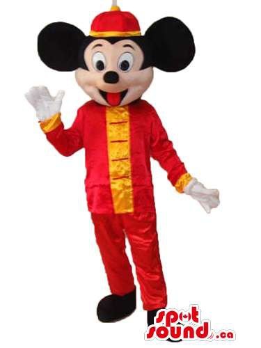 Disney Mickey Mouse Plush Toy with Oriental Shiny Gear - Perfect for Kids' Gifts, Disney Collectibles, and Home Decor