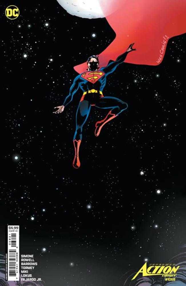 Action Comics #1068 Cover B Wes Craig Variant - Limited Edition Collectible Comic Book for Fans & Display