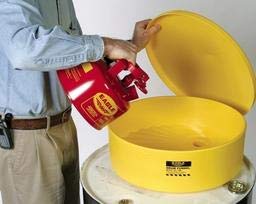 Eagle Spill Containment Drum Funnel with Screen - Model 1662 | Chemical & Oil Spill Prevention for Industrial Safety | Perfect for Workshops, Garages & Hazardous Material Handling