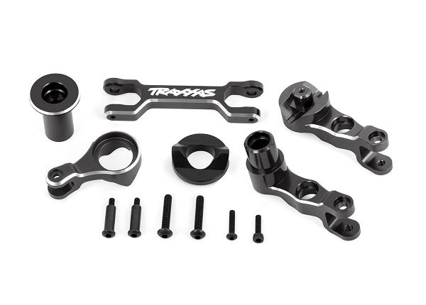 High-Quality Aluminum Bellcrank Assembly - Durable Gray Aircraft Control Linkage for RC Planes, Drones & DIY Aviation Projects