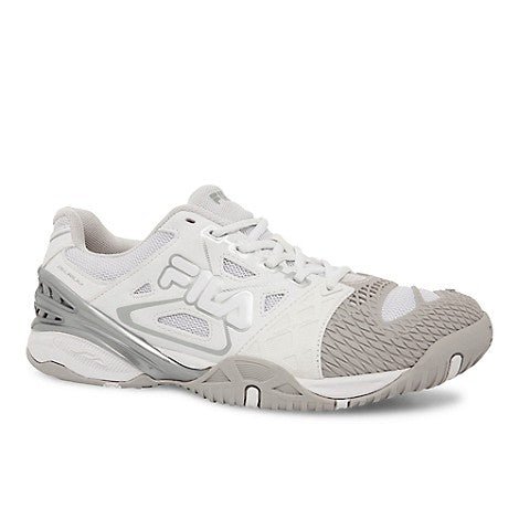 Fila Women's Cage Delirium Tennis Shoes - White & Grey - Lightweight Comfort for Running, Gym & Casual Wear