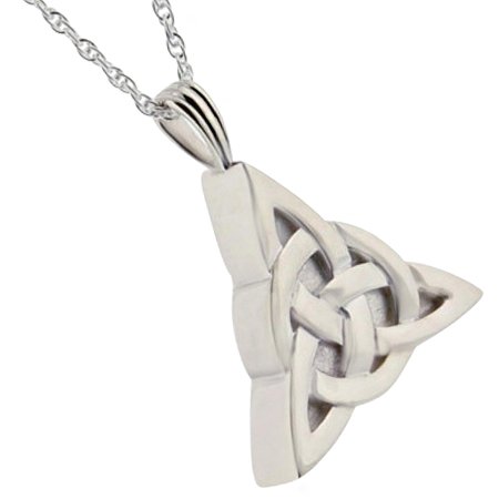 Celtic Trinity Cremation Jewelry Pendant Necklace for Ashes - Sterling Silver Memorial Keepsake - Perfect for Honoring Loved Ones at Weddings, Funerals & Special Occasions
