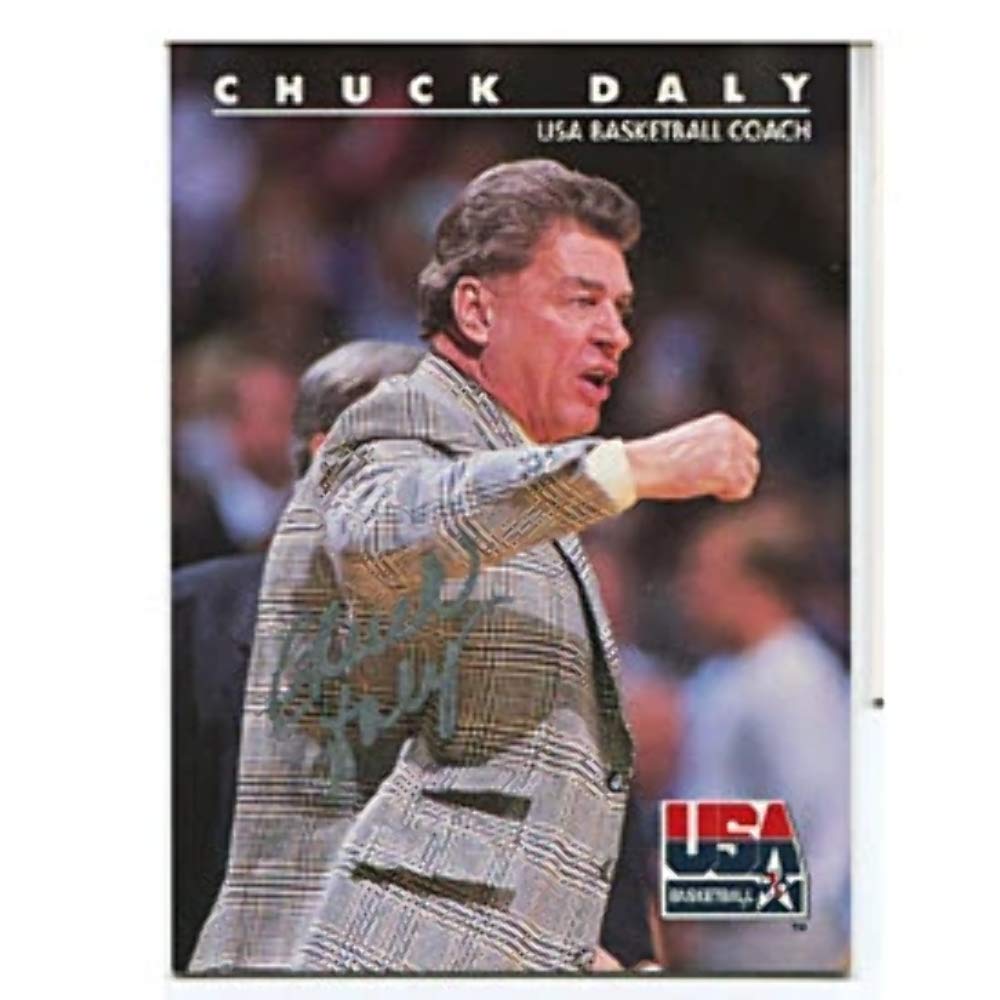 Chuck Daly Autographed 1992 Skybox Basketball Trading Card - Rare Collectible for NBA Fans & Sports Memorabilia Enthusiasts - Perfect for Display, Gifts, and Investment