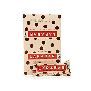 LaraBar Chocolate Chip Cookie Dough Bars - Gluten Free, Vegan Snacks - 16 Pack (1.6 oz Each) - Healthy On-the-Go Breakfast & Energy Bars for Workouts, Hiking & Travel