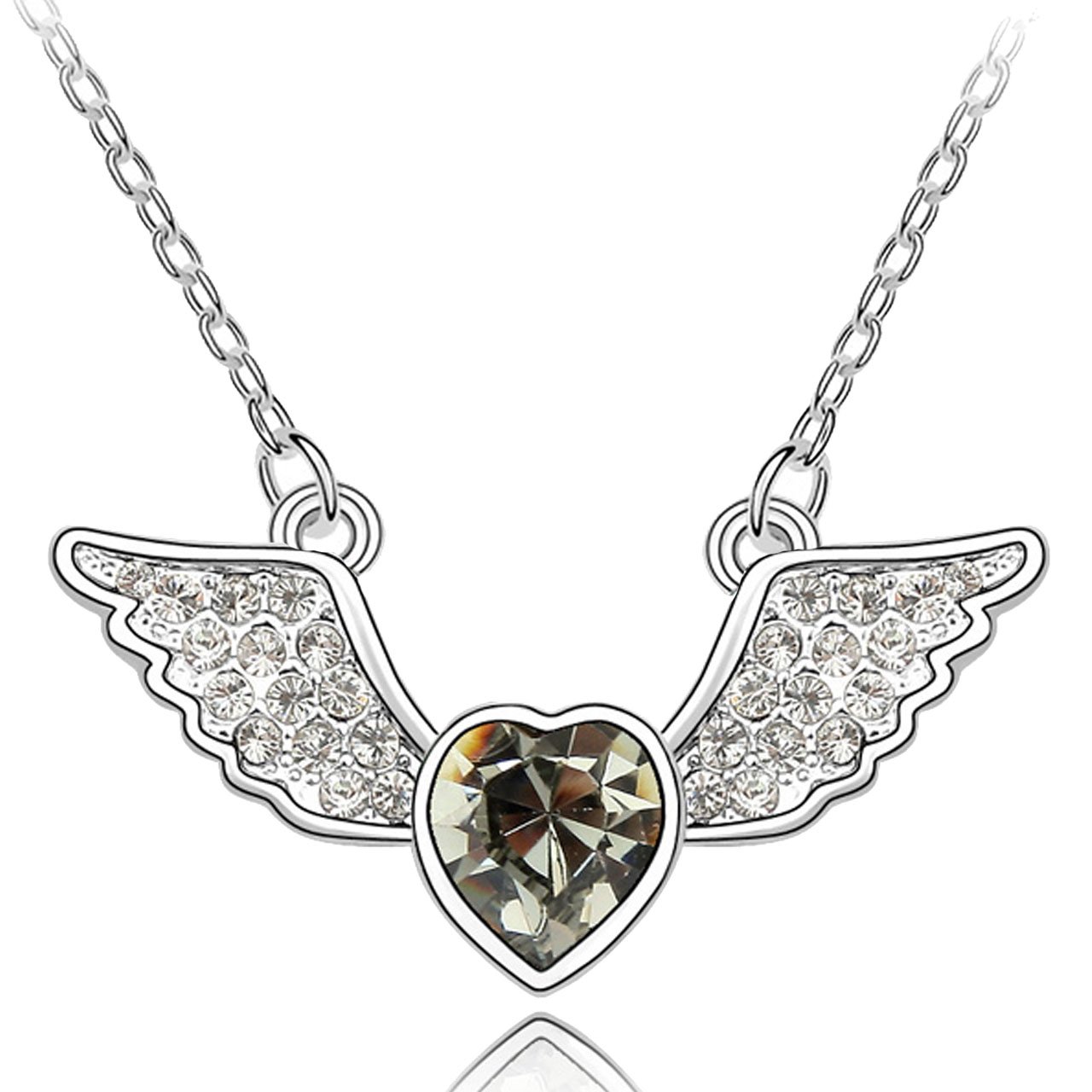 Swarovski Crystal Dahlia Necklace - Elegant Gift for Her