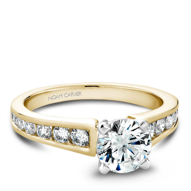 14K Yellow Gold Diamond Engagement Ring for Women - Elegant Solitaire Wedding Band - Perfect for Proposals, Anniversaries & Romantic Occasions