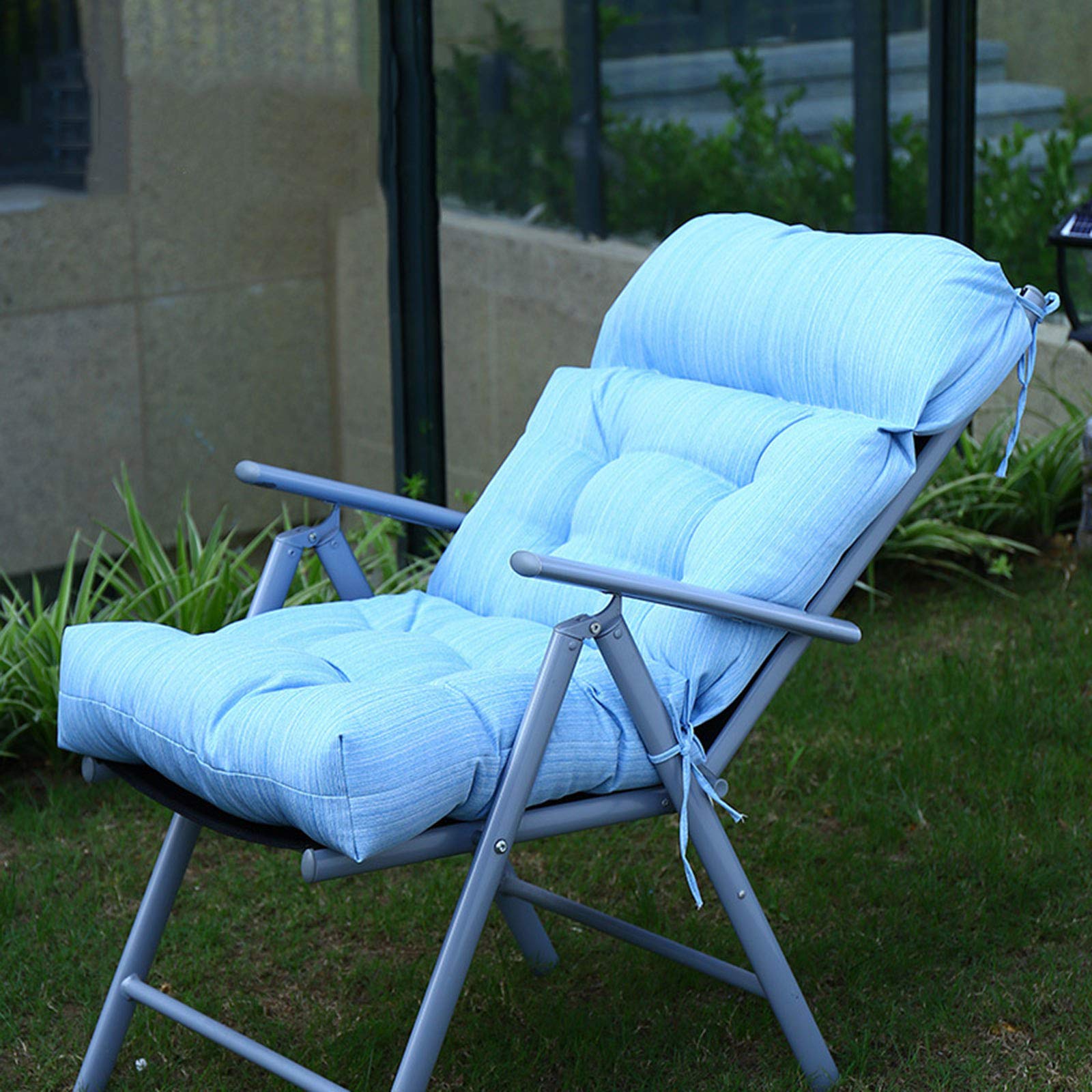 Premium Garden Chair Cushion - Ultra Soft & Thick Recliner Cushion Pad for Sun Loungers, Patio Chairs & Outdoor Furniture - Waterproof, Non-Slip Seat Cover (Cushion Only) - Perfect for Poolside Relaxation, Backyard Lounging & Vacation Comfort