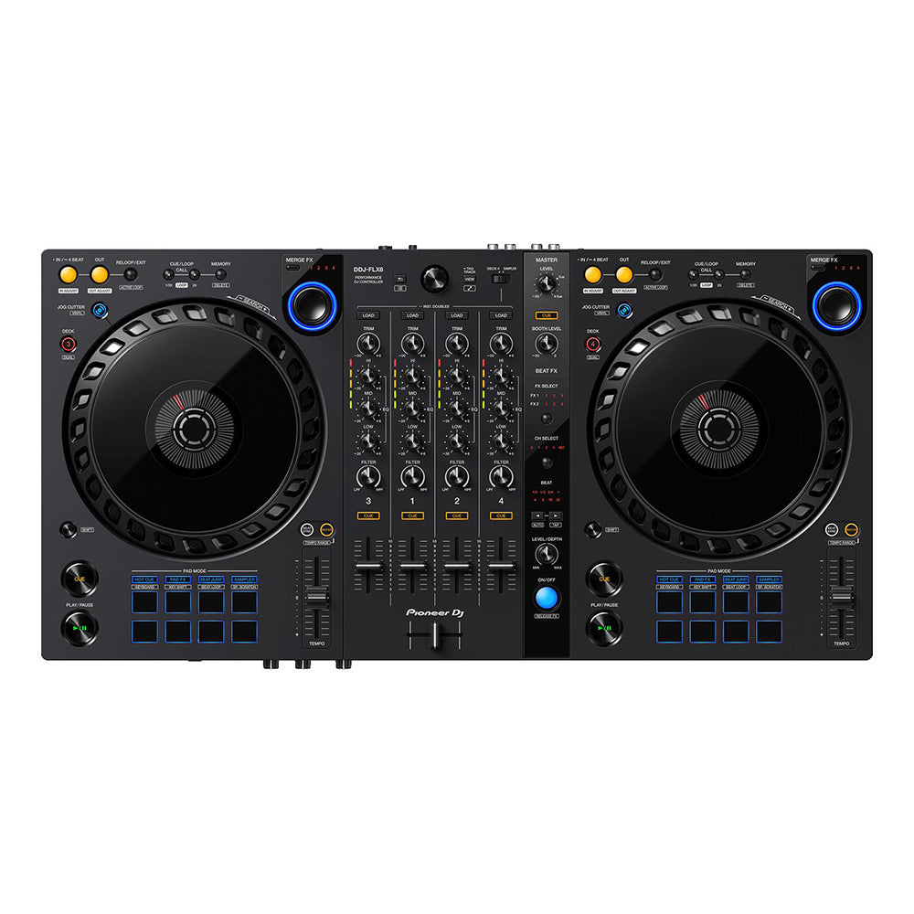 Pioneer DJ DDJ-FLX6 DJ Controller for Serato & rekordbox - Perfect for Home DJing, Clubs & Live Performances