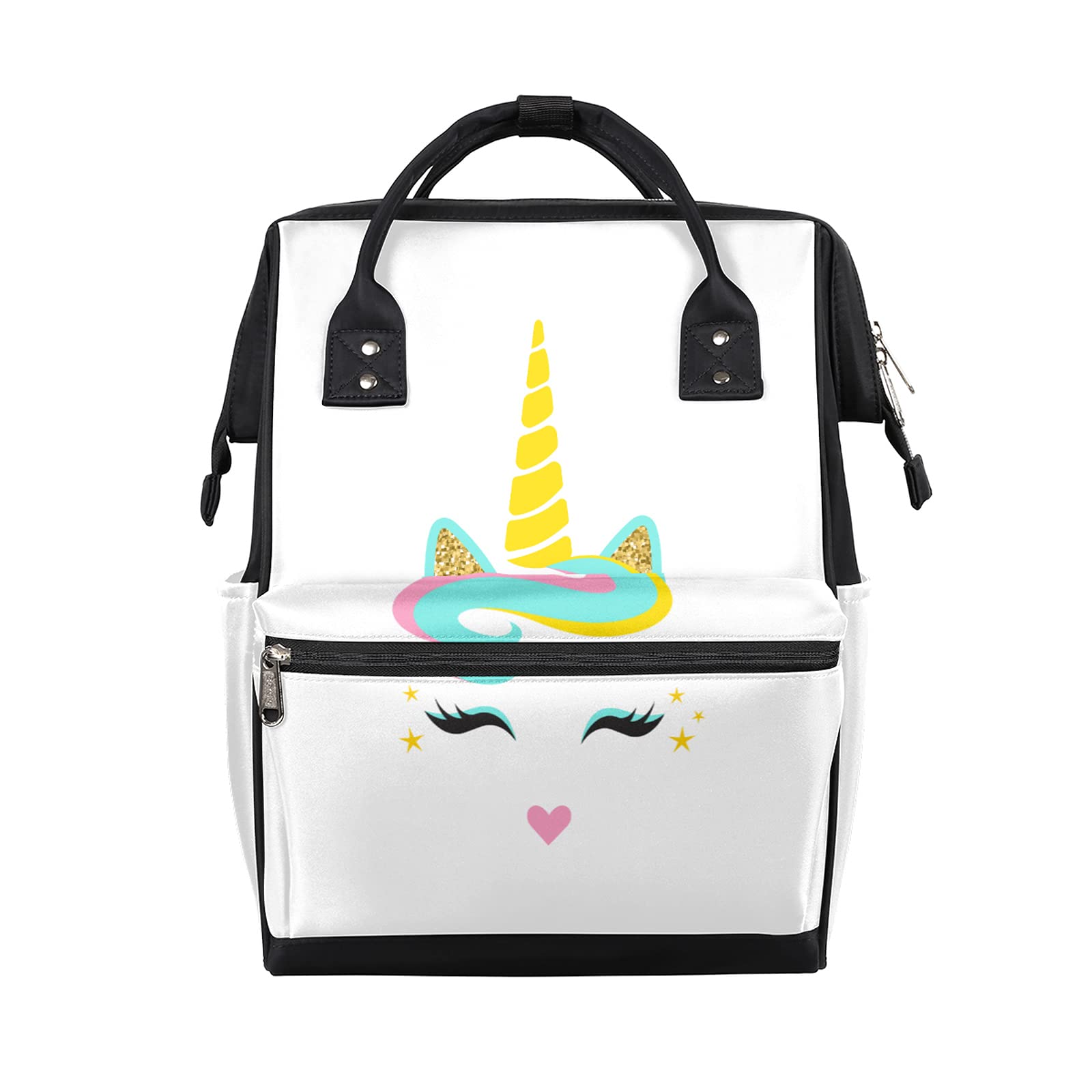 Waterproof Unicorn Diaper Backpack for Baby - Large Capacity Travel Bag with Stroller Straps | Cute Animal Print Maternity Bag for Moms & Dads | Perfect for Daycare, Park Outings & Family Trips
