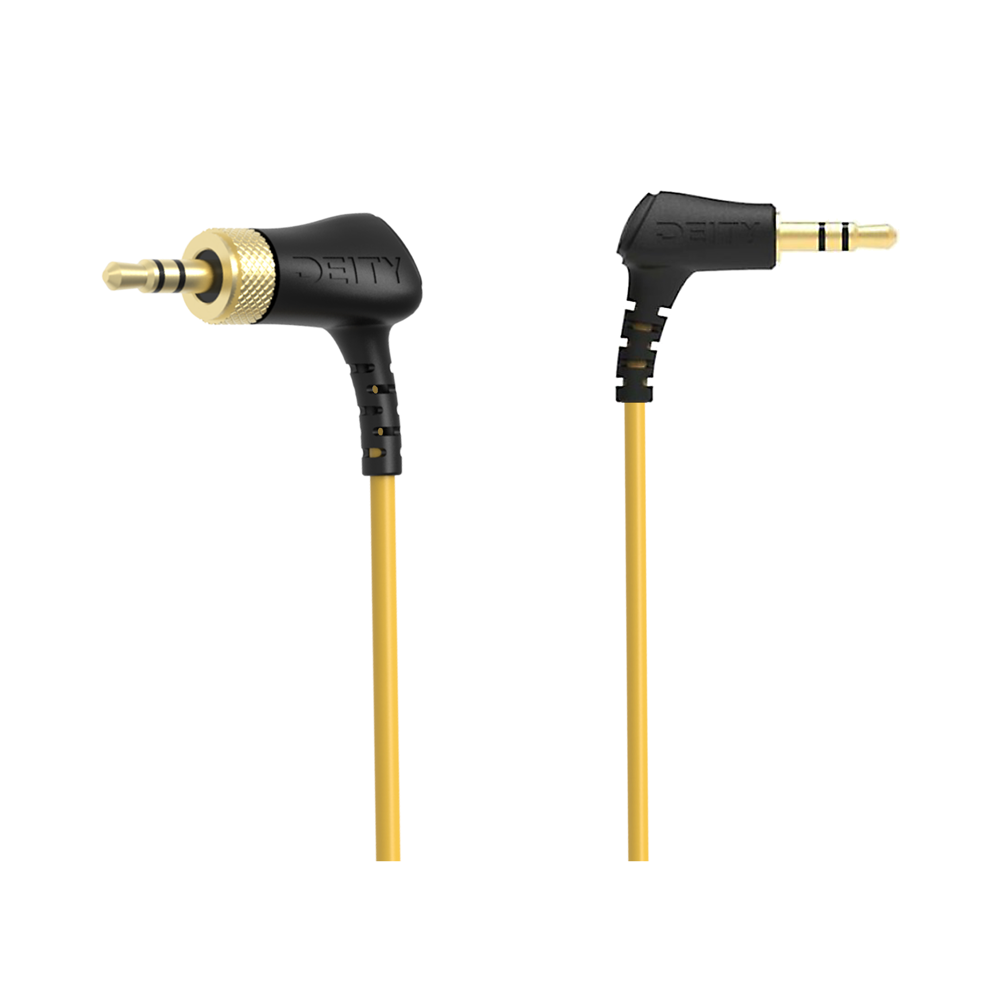 Deity C12 Right Angle 3.5mm TRS Locking Cable - Professional Audio Cable for DSLR & Mirrorless Cameras - Perfect for Vlogging, Film Making & Studio Recording