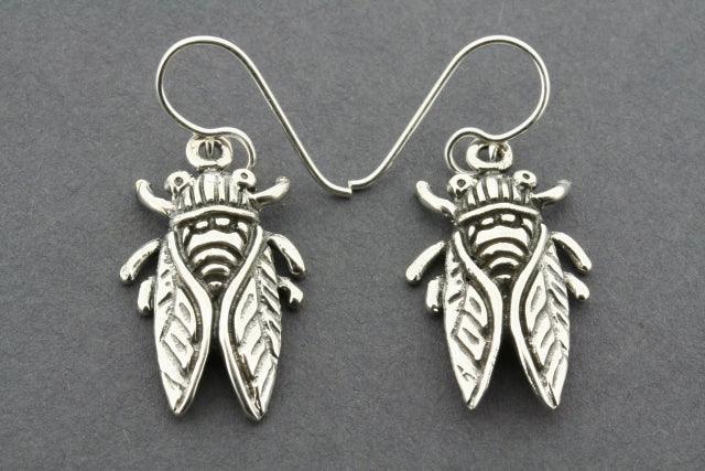 Stylish Sterling Silver Flying Beetle Earrings - Perfect for Boho, Nature-Inspired & Everyday Jewelry Looks