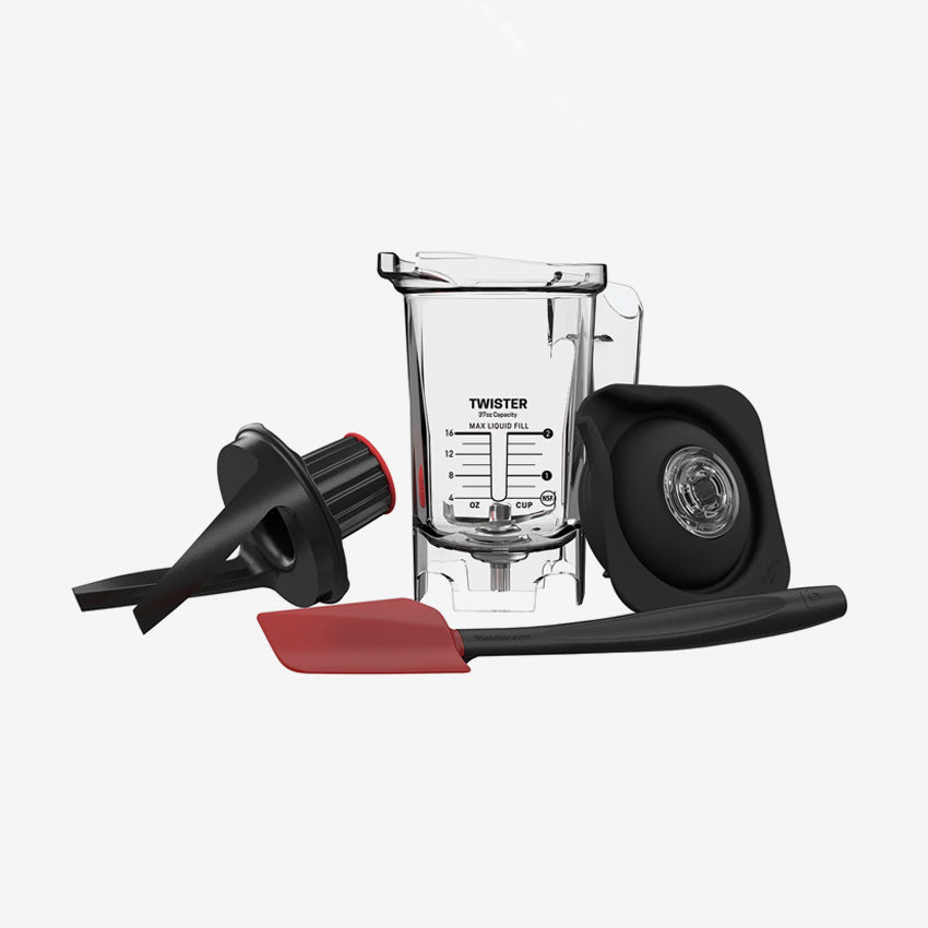 Blendtec Twister Jar Mixers Accessories - High-Speed Blending for Smoothies, Nut Butters & Dough | Perfect for Home Kitchens & Smoothie Bars