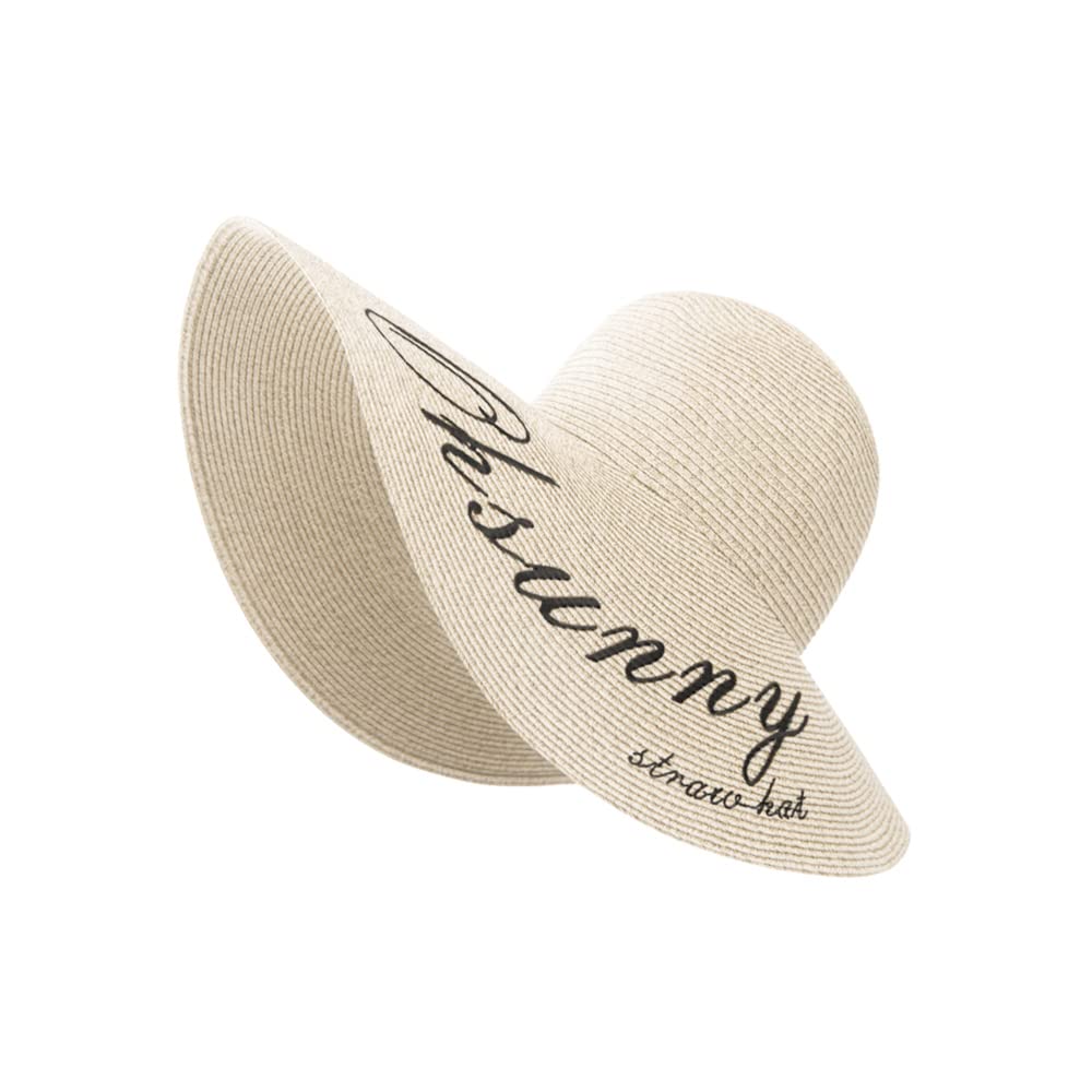 Women's Wide Brim Straw Hat - UPF 300+ Foldable Floppy Sun Hat for Summer Beach, Travel & Outdoor Activities | Roll-Up Packable Design for Easy Storage