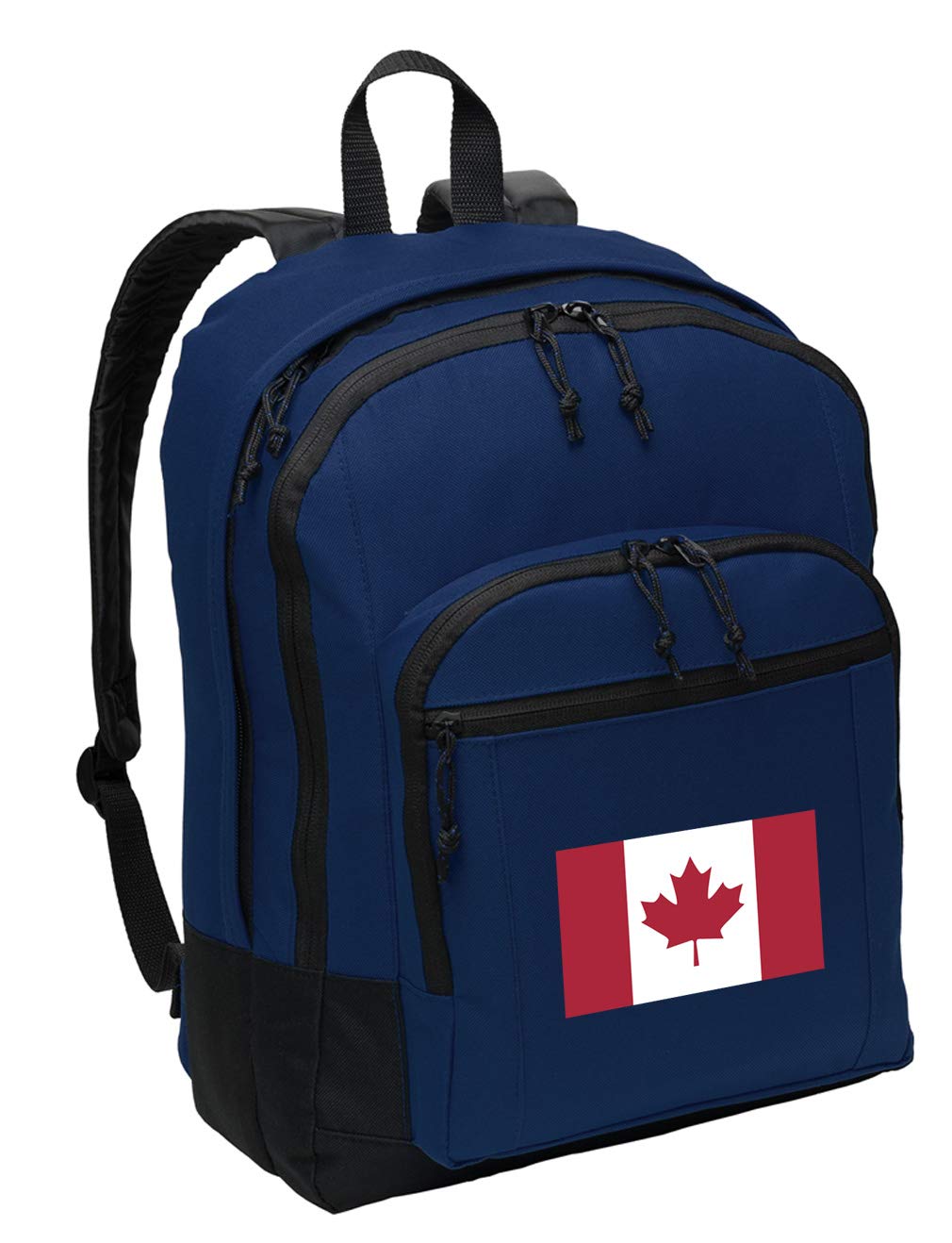 Classic Canada Flag Backpack - Medium Size Laptop Backpack with Sleeve | Durable School, Travel & Outdoor Hiking Backpack for Men & Women