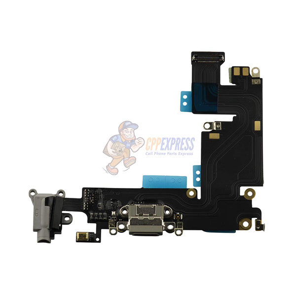 Original iPhone 6S Plus Charging Port Replacement - Black | Fast Charging Dock Connector Flex Cable | Fix Charging Issues for Home & Travel Use