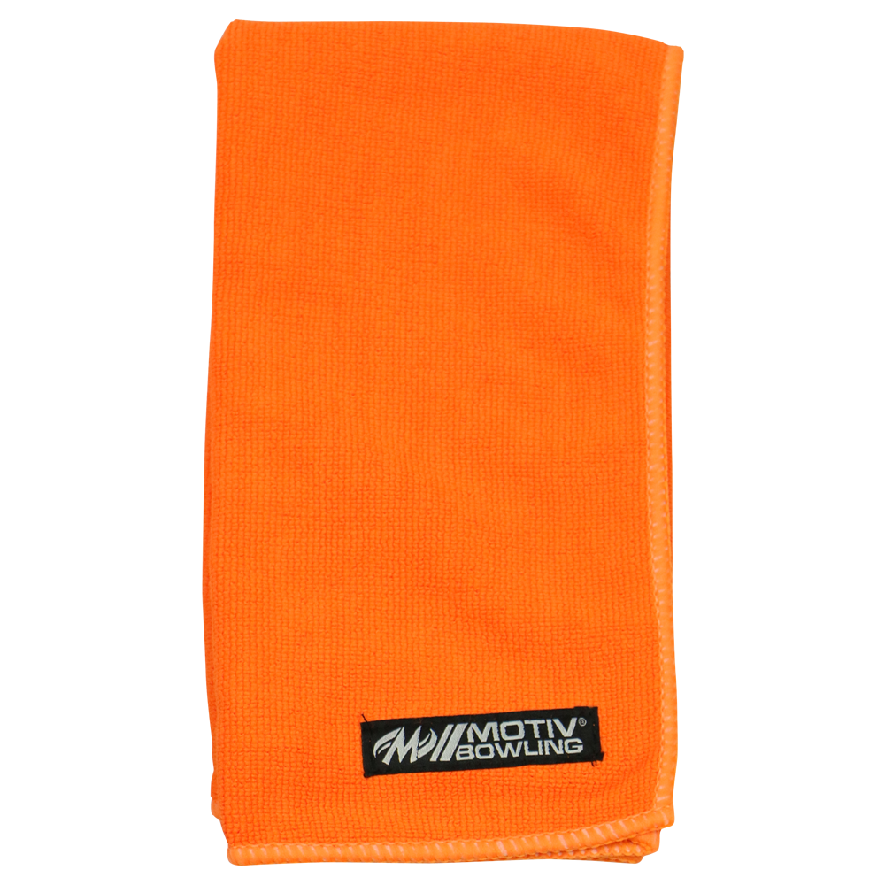 Motiv Microfiber Orange Rally Towel - High-Performance Sports Towel for Gym, Yoga, Tennis & Outdoor Activities - Quick Dry & Super Absorbent