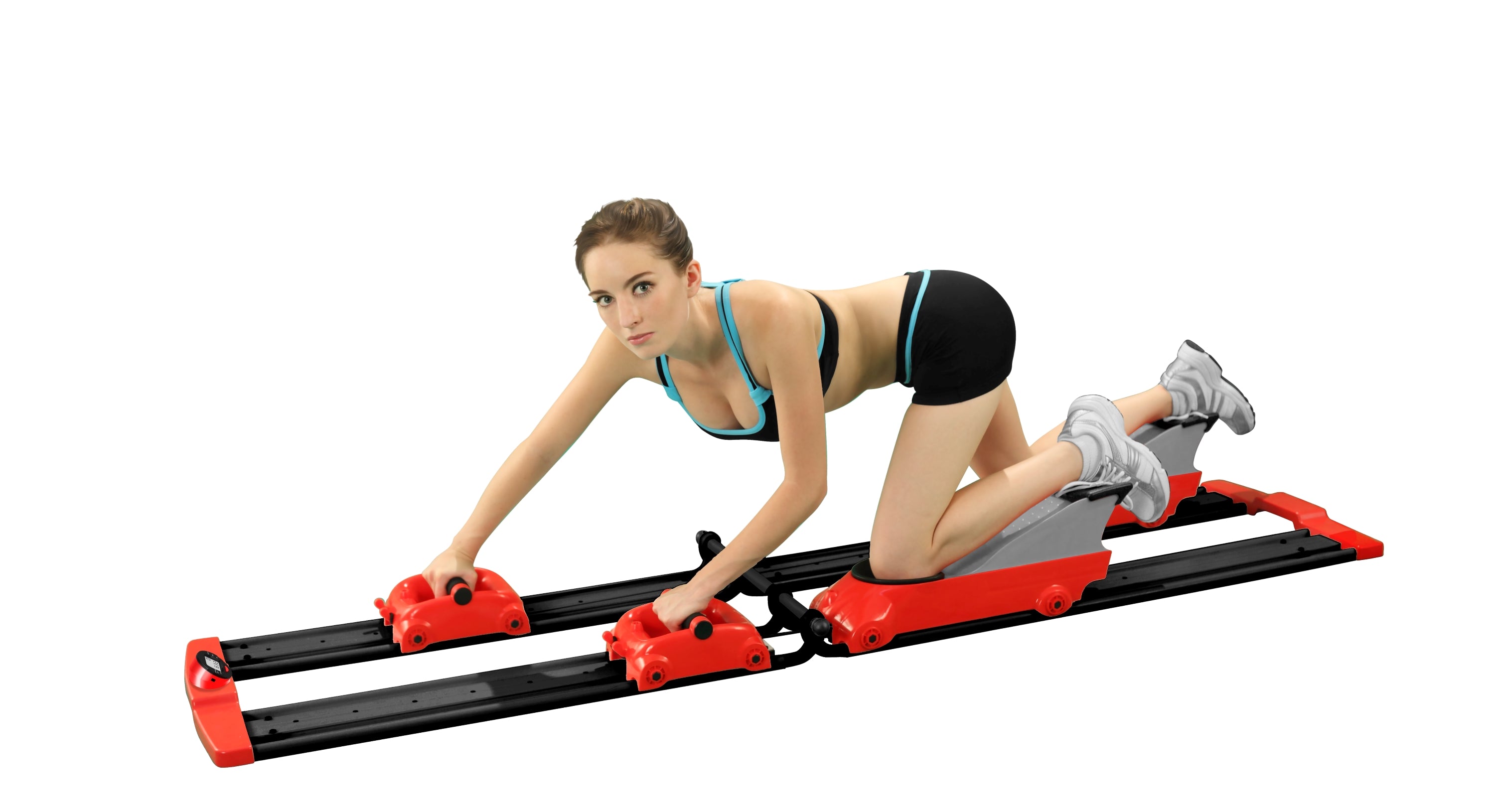 BC 628 Back2Crawl Home Series Bear Crawl Horizontal Exercise Machine for Full Body Workout - Red - Perfect for Home Gym, Cross Training & Functional Fitness