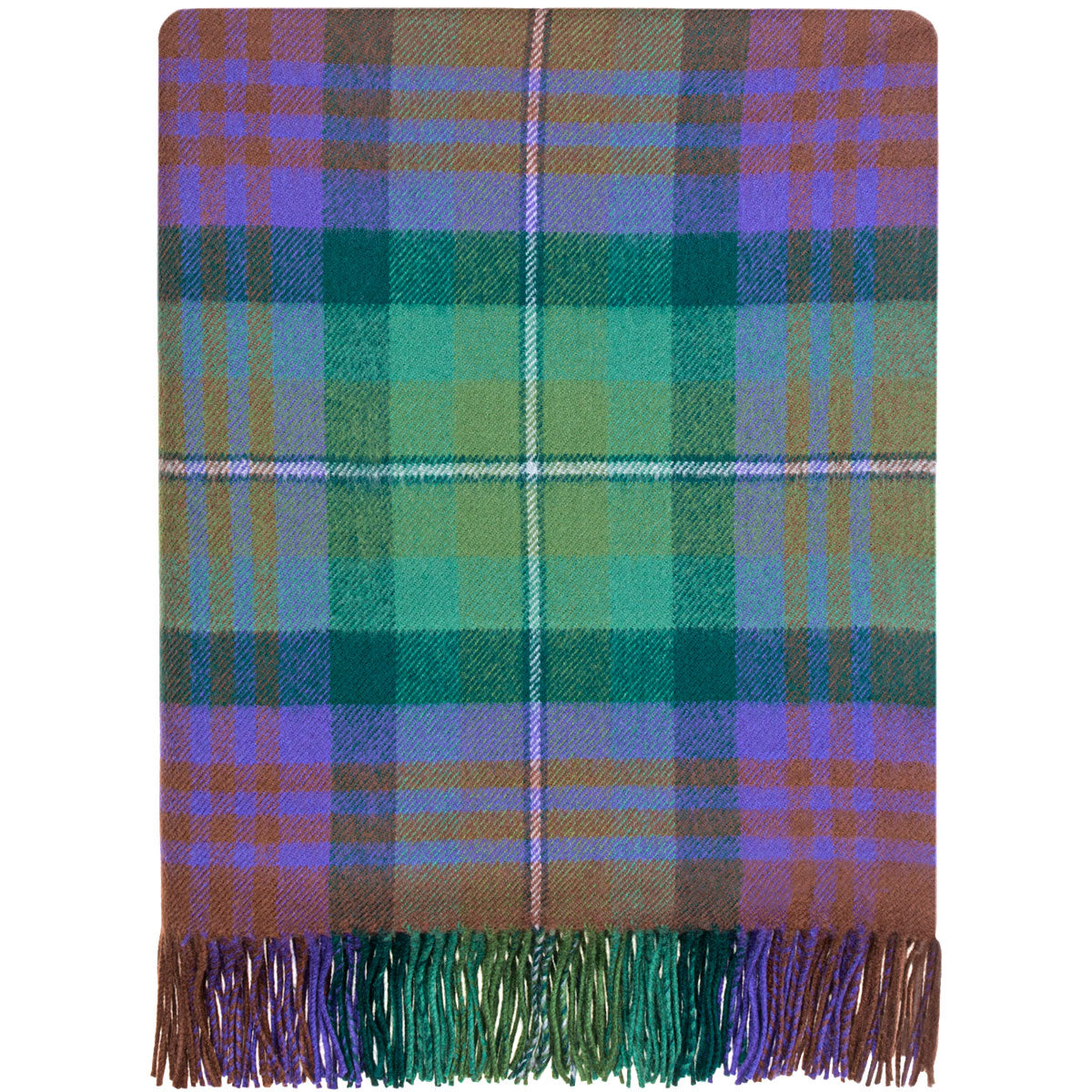 Premium Isle of Skye Tartan Lambswool Blanket - Soft Scottish Wool Throw for Sofa, Bed & Travel - Cozy Home Decor & Gift Idea