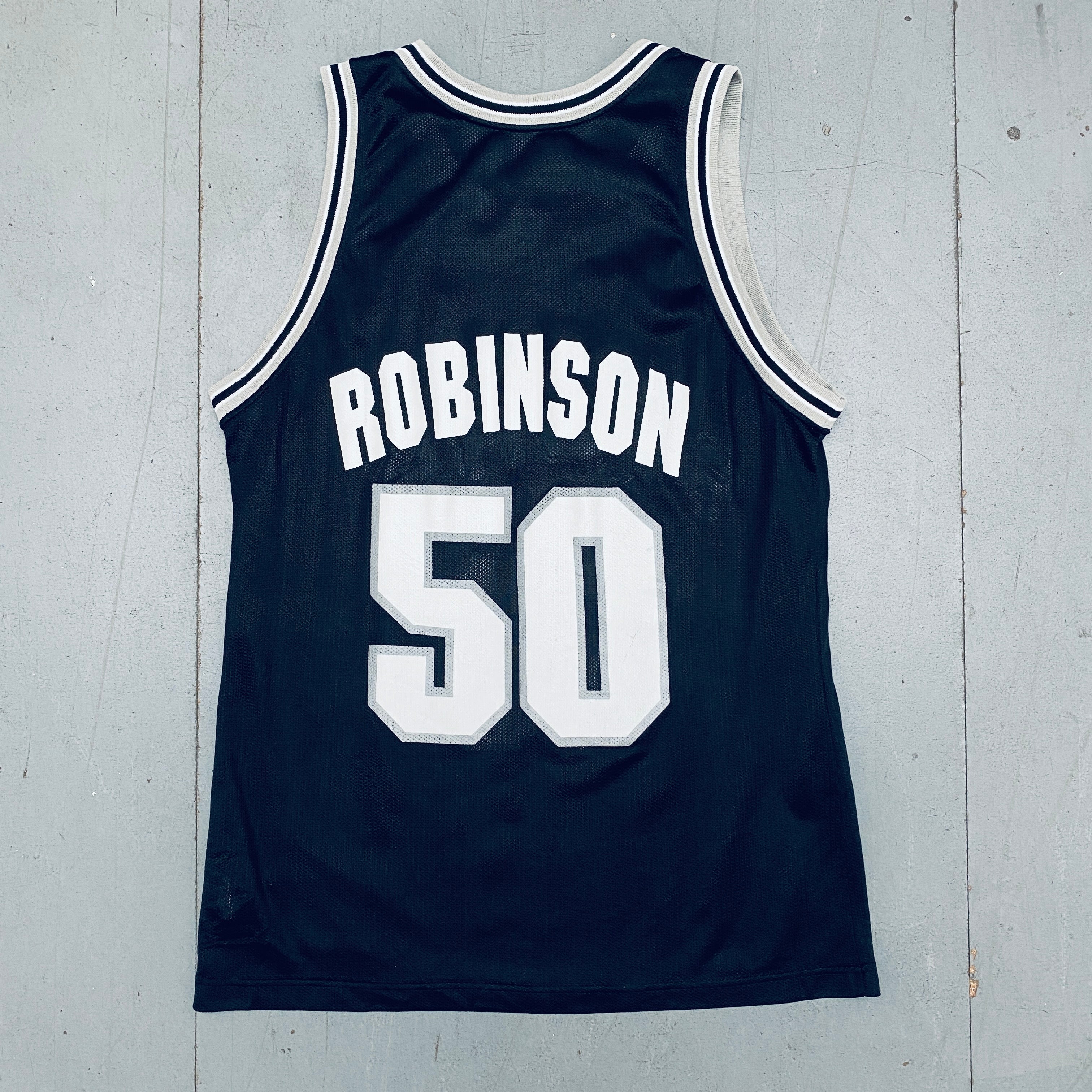 David Robinson 1998/99 San Antonio Spurs Black Champion Jersey - Authentic NBA Basketball Jersey for Men (Size S/M) - Perfect for Game Day, Fan Events & Sports Memorabilia Collection