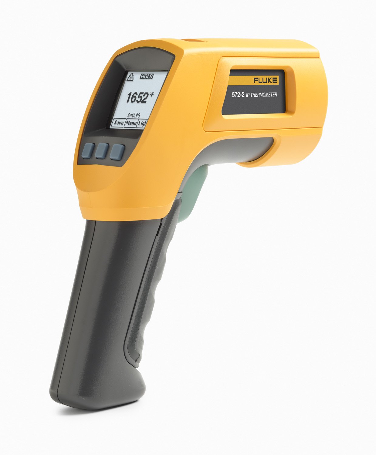 Fluke 572-2 Dual Laser High-Temperature Infrared Thermometer - Industrial Grade for HVAC, Automotive & Food Safety Temperature Measurement