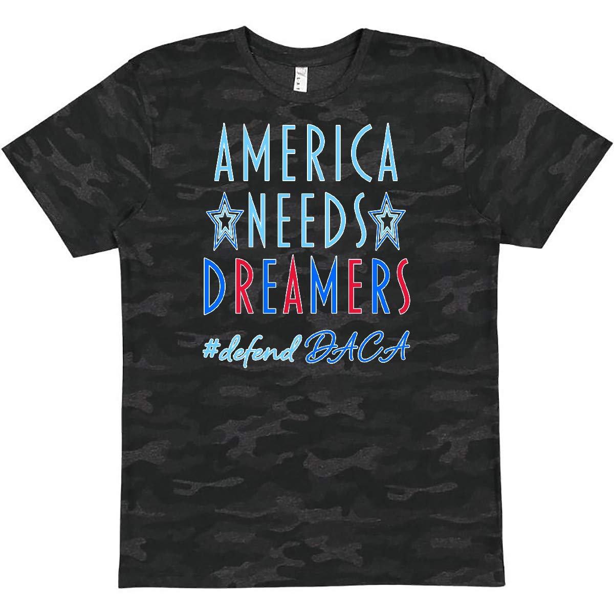 Inktastic America Needs Dreamers - Defend DACA Graphic T-Shirt for Men & Women | Casual Wear & Protest Support