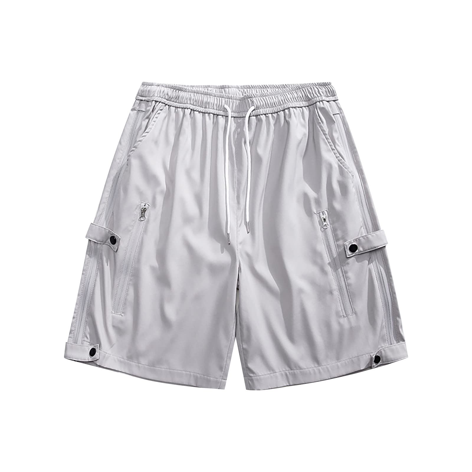 LindoMaker Men's Cargo Shorts with Pockets - Cotton Big & Tall Breathable Athletic Shorts for Running, Travel, Fitness & Outdoor Activities