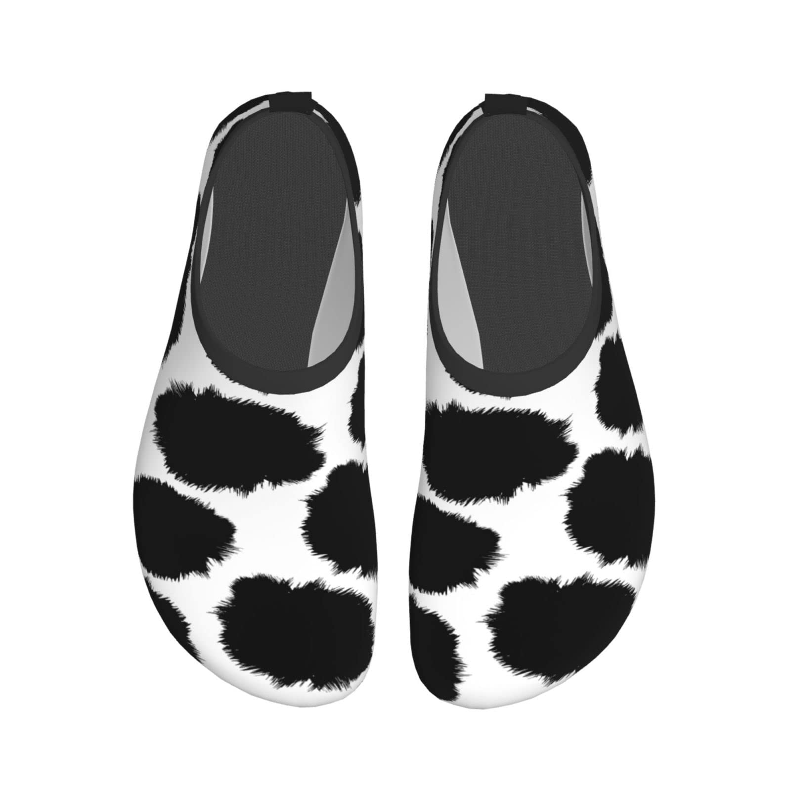 Cute Cow Print Quick Dry Water Shoes for Men & Women - Barefoot Aqua Socks for Surfing, Yoga, Swimming & Beach Activities