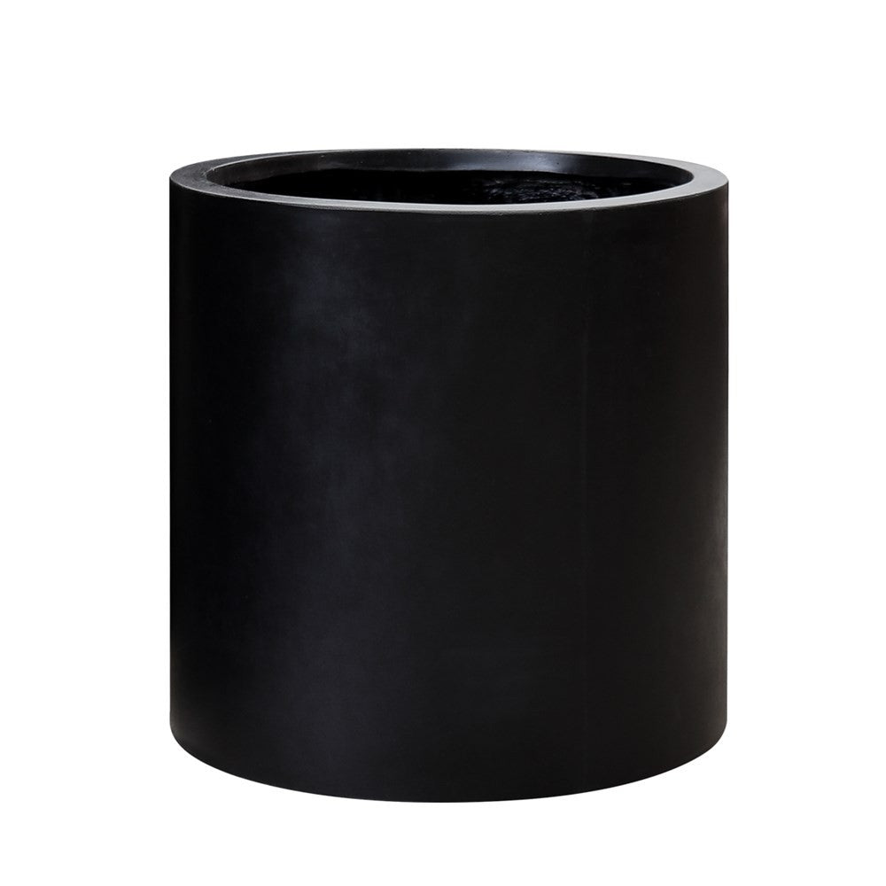 Mikonui Large Black Outdoor Planter - Durable Garden Flower Pot for Patio, Balcony & Backyard Decor | Weather-Resistant Planter for Plants, Succulents & Herbs