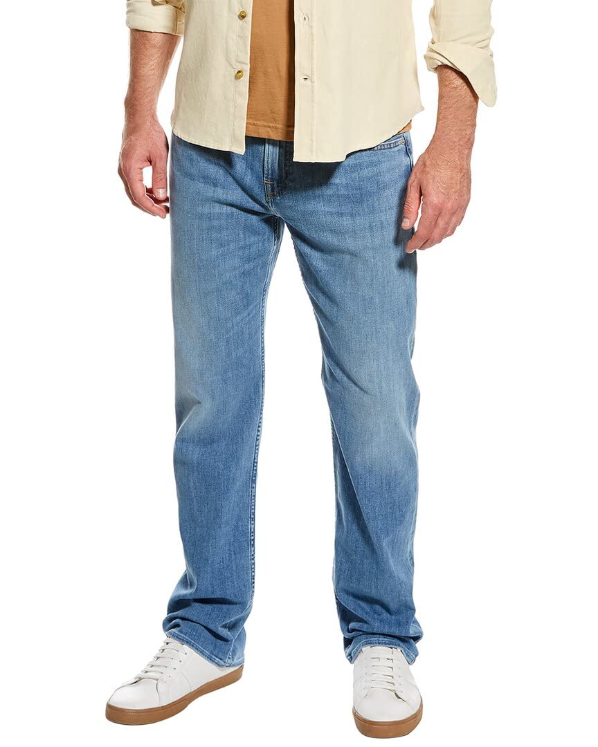 7 For All Mankind Men's Austyn Relaxed Fit Straight Leg Jeans - Comfortable Casual Denim Pants for Everyday Wear & Weekend Outings