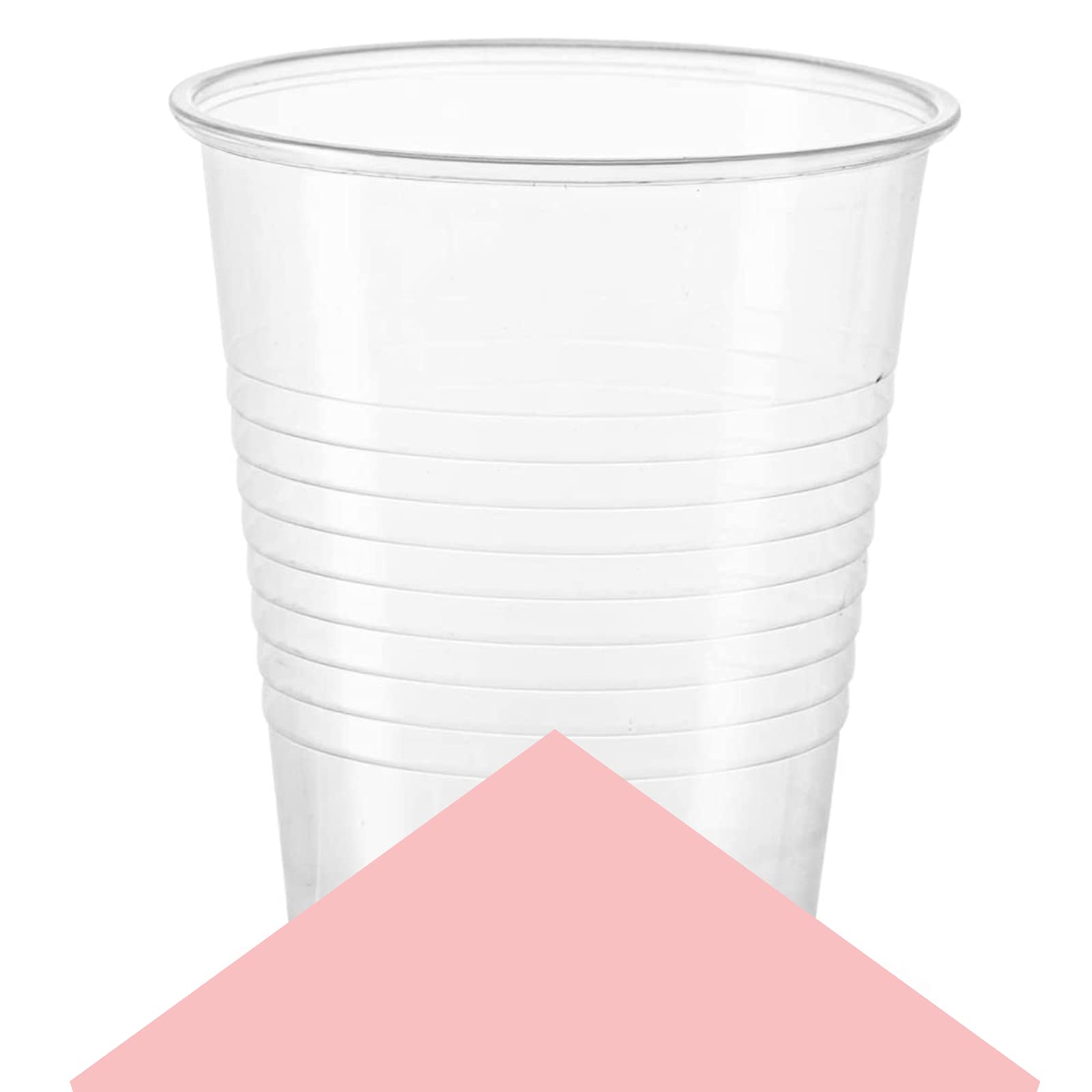 Minneer 50-Pack Disposable Plastic Cups - Clear 16oz Party Cups for Drinking, Picnics, BBQs & Outdoor Events - BPA-Free, Durable & Reusable