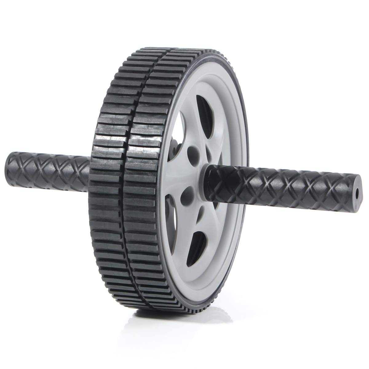 OLSZNDH Ab Roller Wheel - Double Wheel Core Trainer for Home Gym, Abdominal & Muscle Exercise Equipment - Perfect for Abs Workout, Strength Training & Fitness Routines